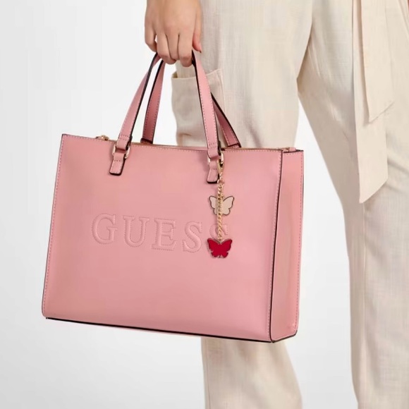 Guess Handbags - GUESS Lilly Ann Purse in Pink NWT HTF